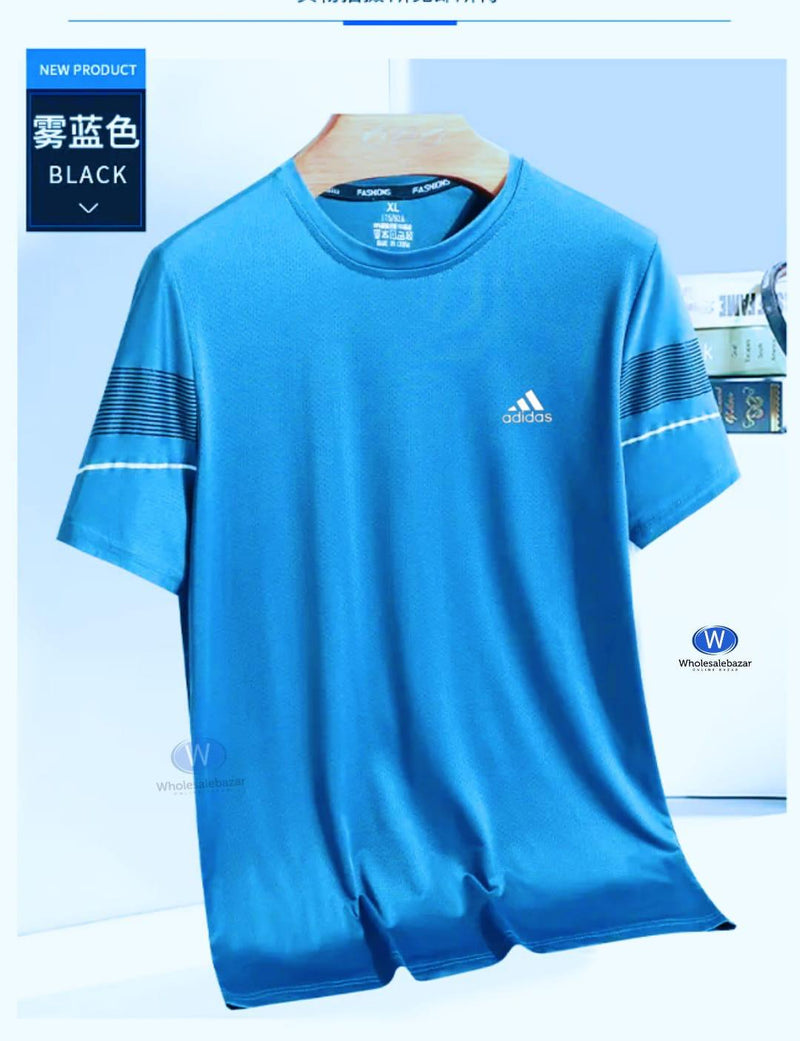 Premium Quality Men's  Adedas T-shirts breathable high stretch suitable for running  and cycling environmentally