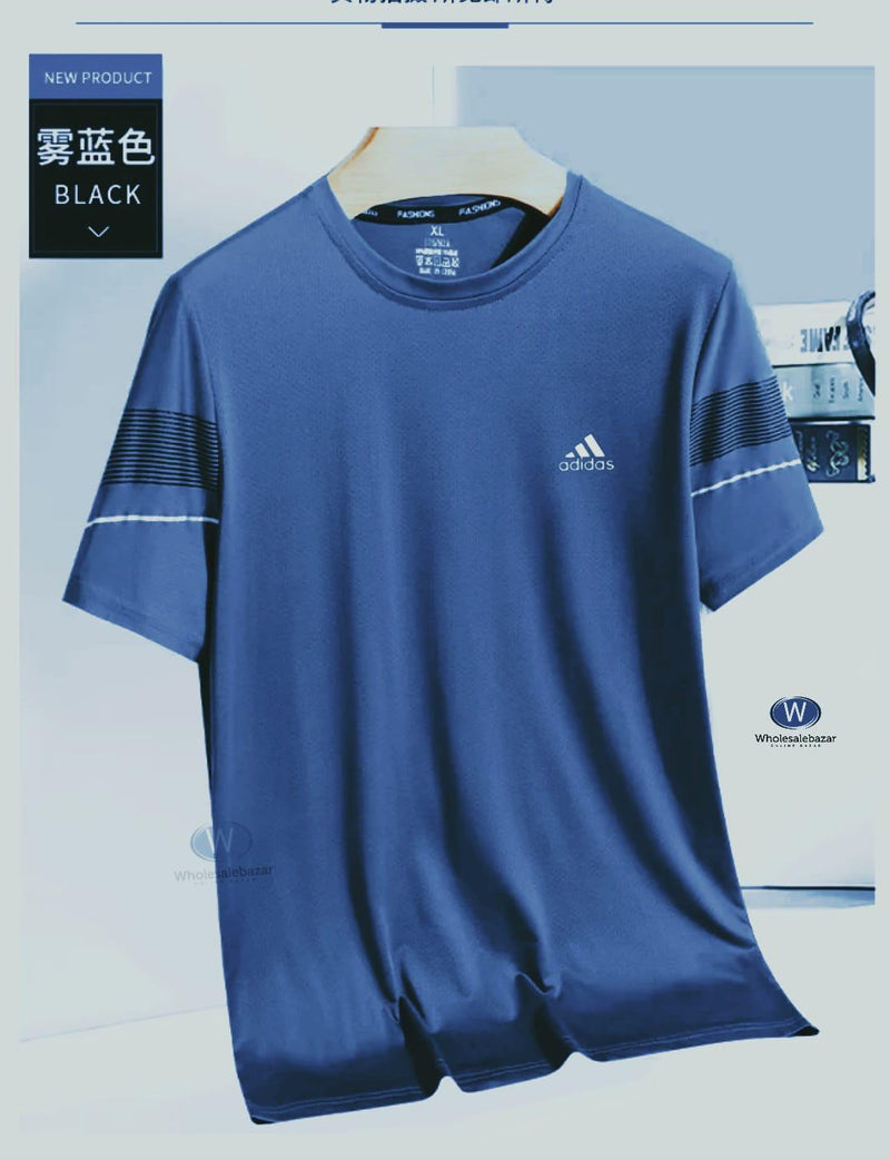 Premium Quality Men's  Adedas T-shirts breathable high stretch suitable for running  and cycling environmentally